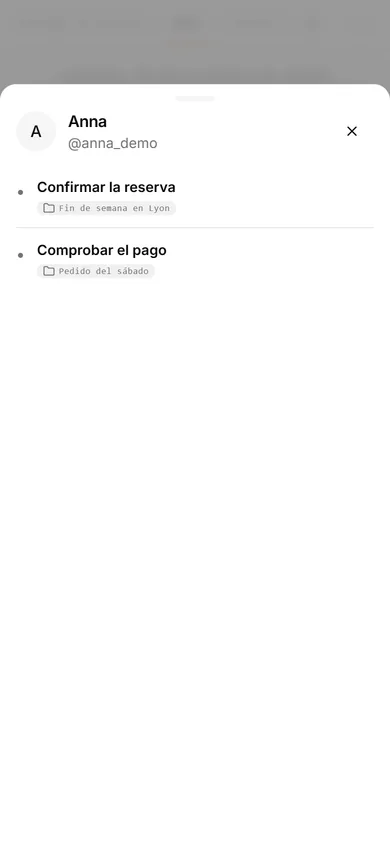 Interfaz de TasksNet: Editar tarea — Separa el viaje del pedido