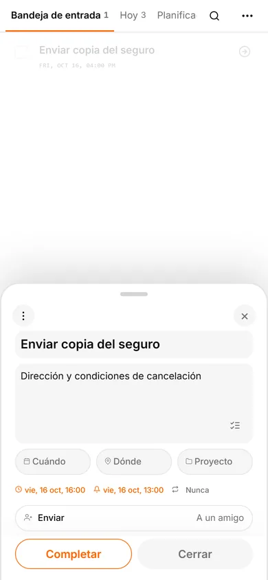 Interfaz de TasksNet: Editar tarea — Cuándo resulta más útil una tarea