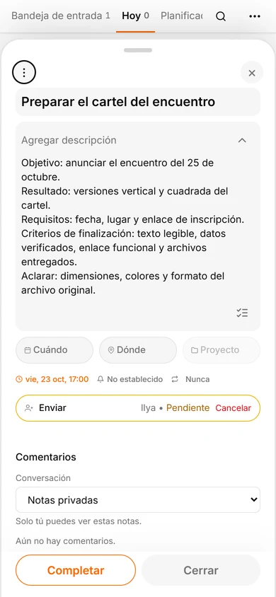 La tarea del cartel de Anya espera que Ilya acepte el encargo