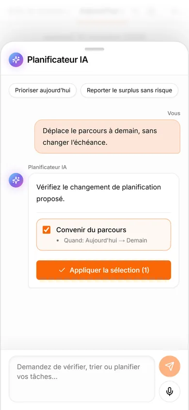 Assistant IA TasksNet: Vérifier chaque modification