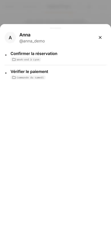 Interface TasksNet: Modifier la tâche — Séparer le voyage de la commande